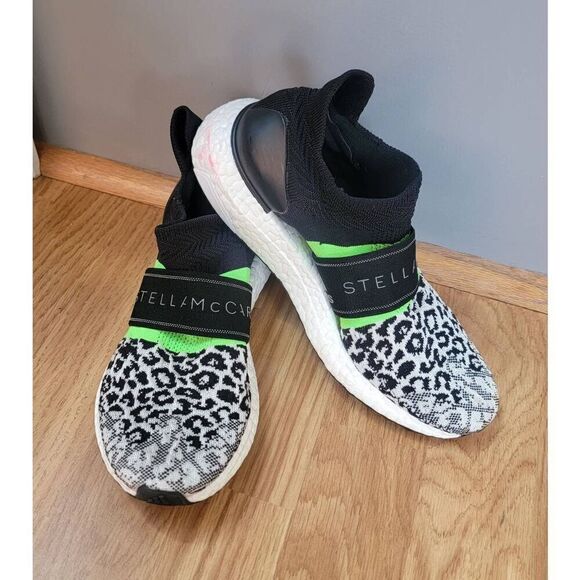 Stella McCartney UltraBoost X3D  Knit' Leopard Print Sneakers 6 - Picture 1 of 10